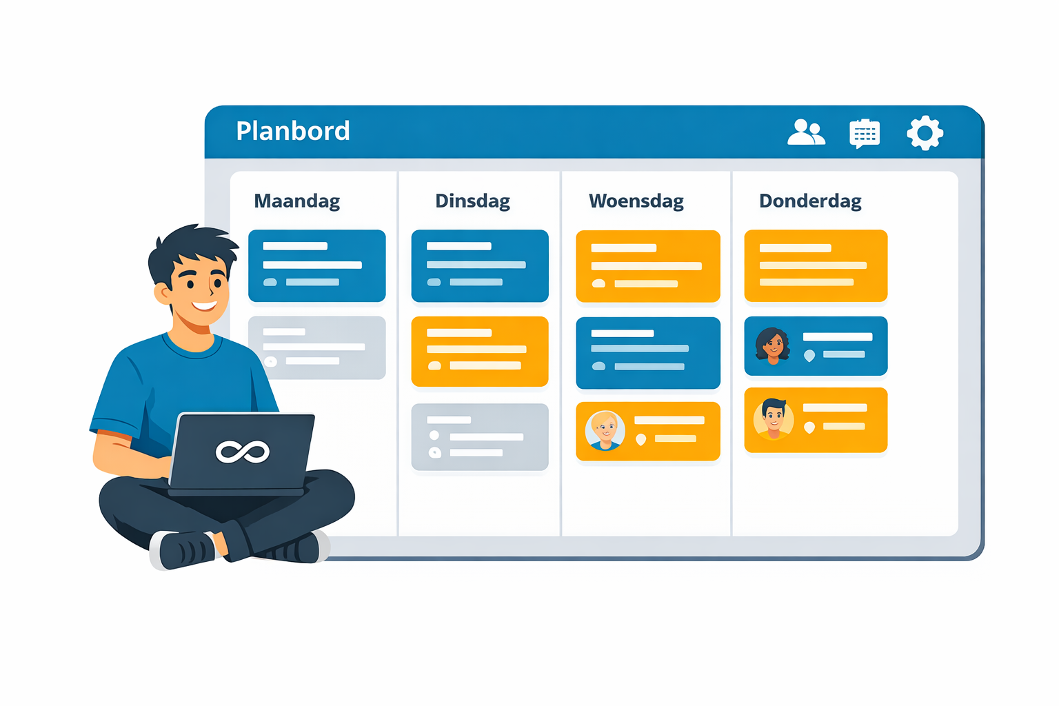 Handig planbord op cursusadministratie.nl